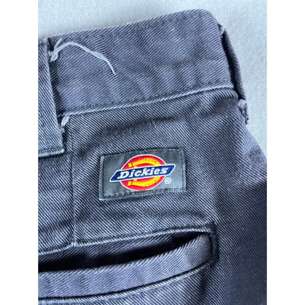 Dickies Cargo Pants Mens 36x32 Gray Straight Leg Relaxed Twill Utility Workwear